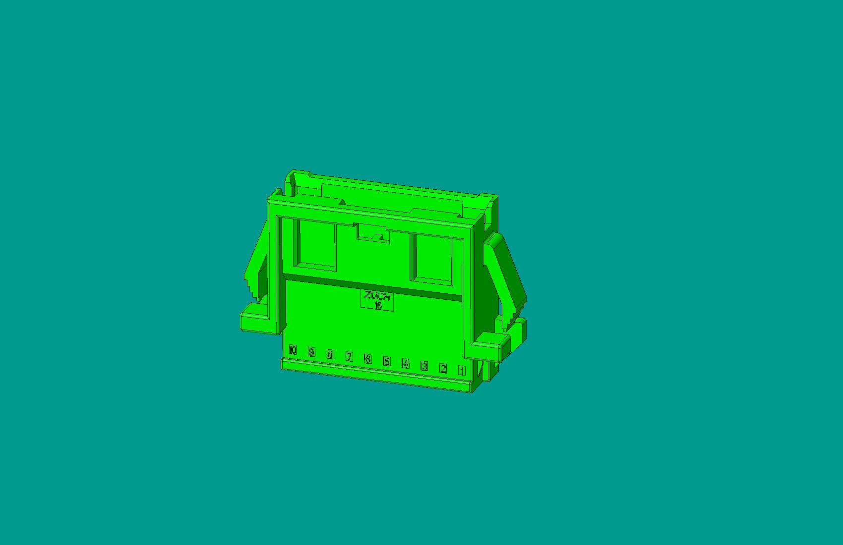 2.0間距，PNIRR-10V-S(帶鎖定面板)綠色